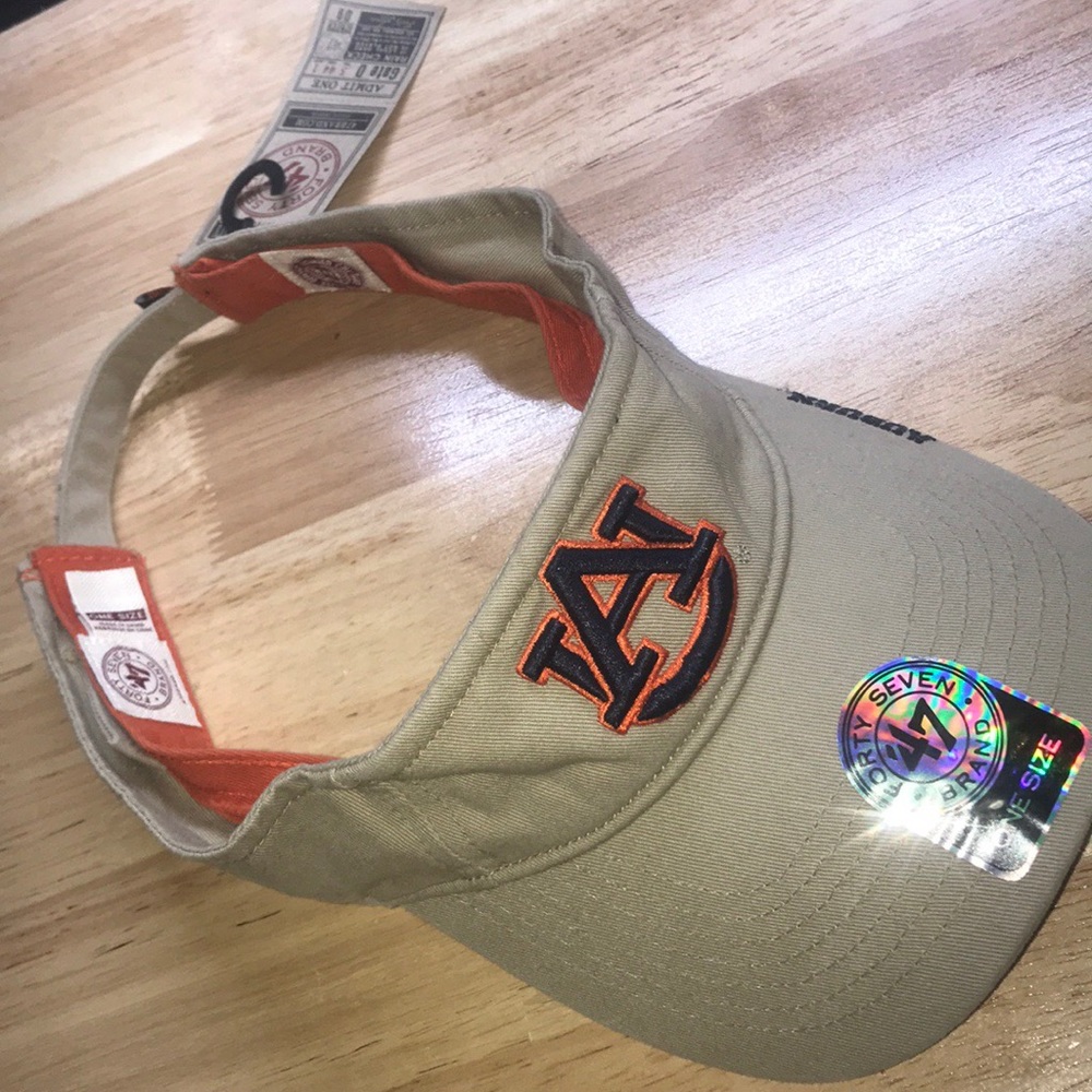 Auburn Visor Hat - Tan & New w Tag!